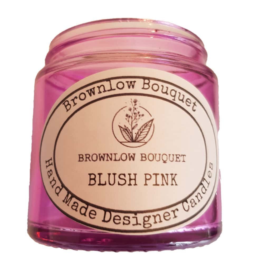 Custom Colour Translucent Gloss Blush Pink Jar with Label