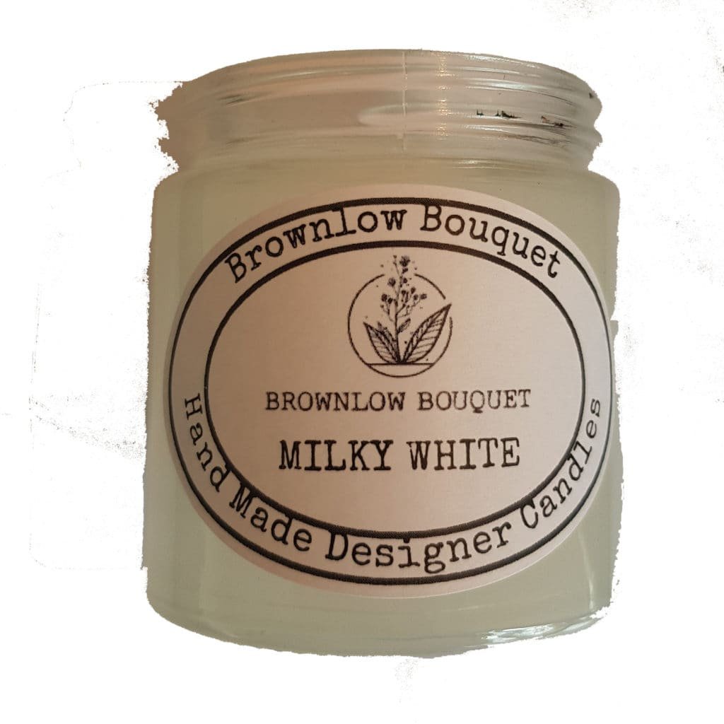 Custom Colour Translucent Gloss Milky White Jar with Label