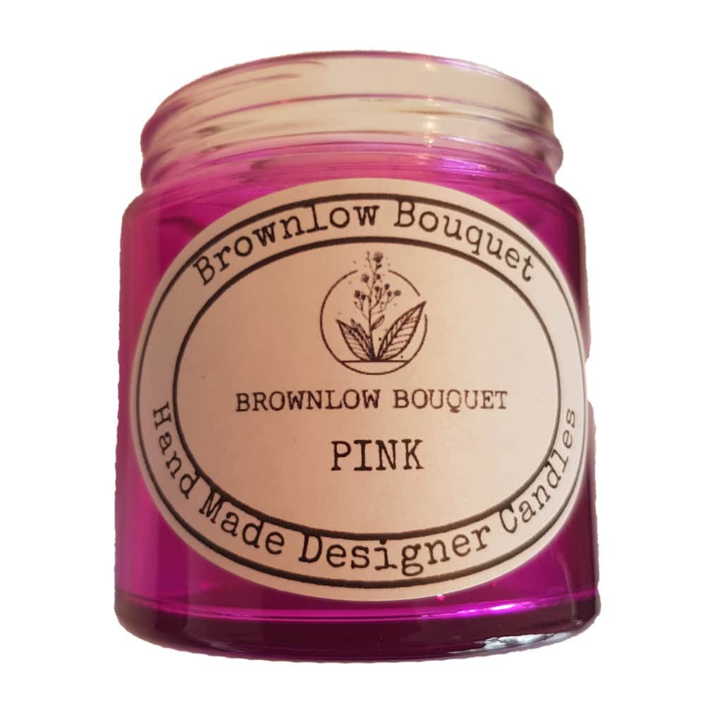 Custom Colour Translucent Gloss Pink Jar with Label